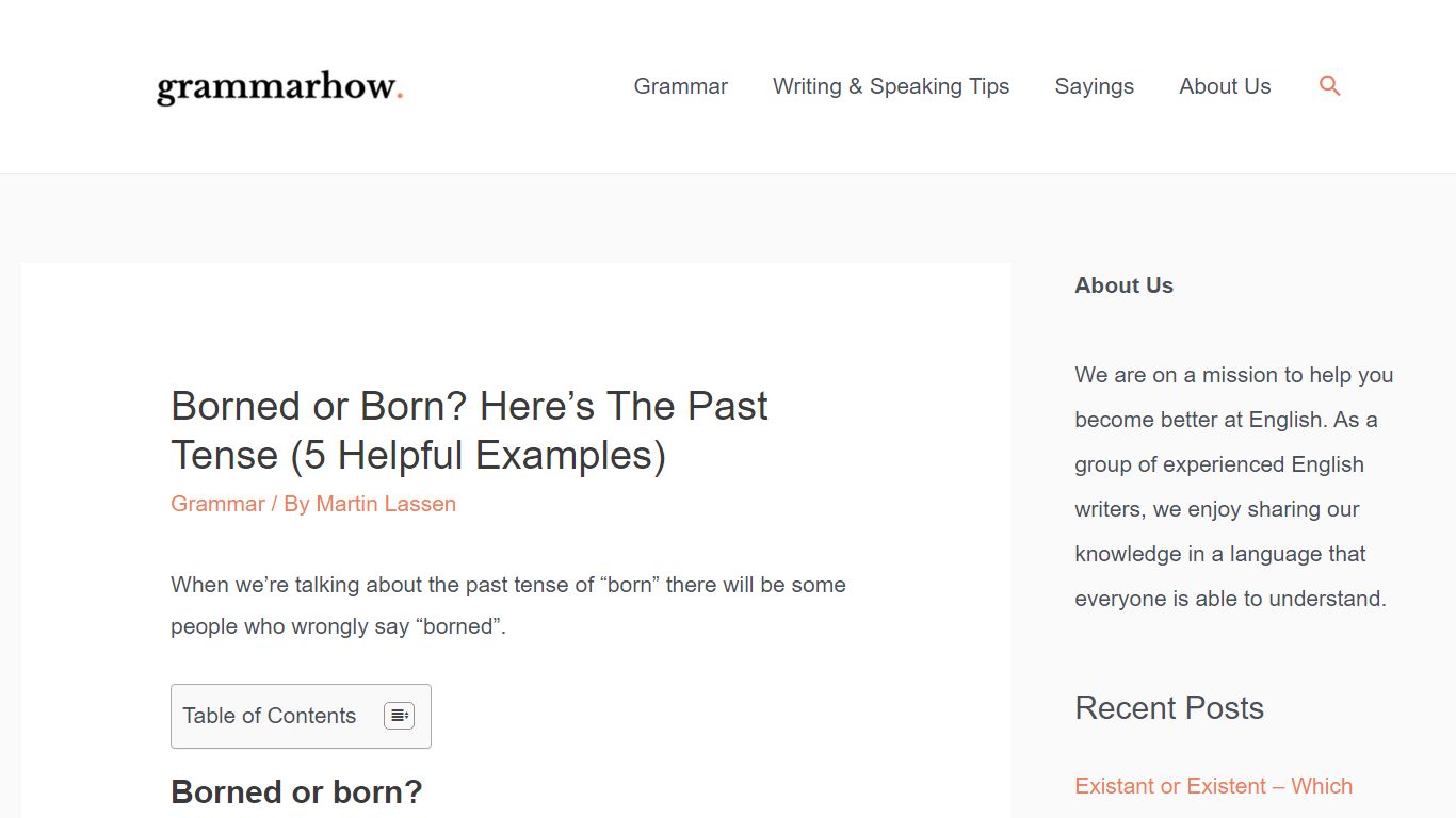 Borned or Born? Here’s The Past Tense (5 Helpful Examples) - Grammarhow